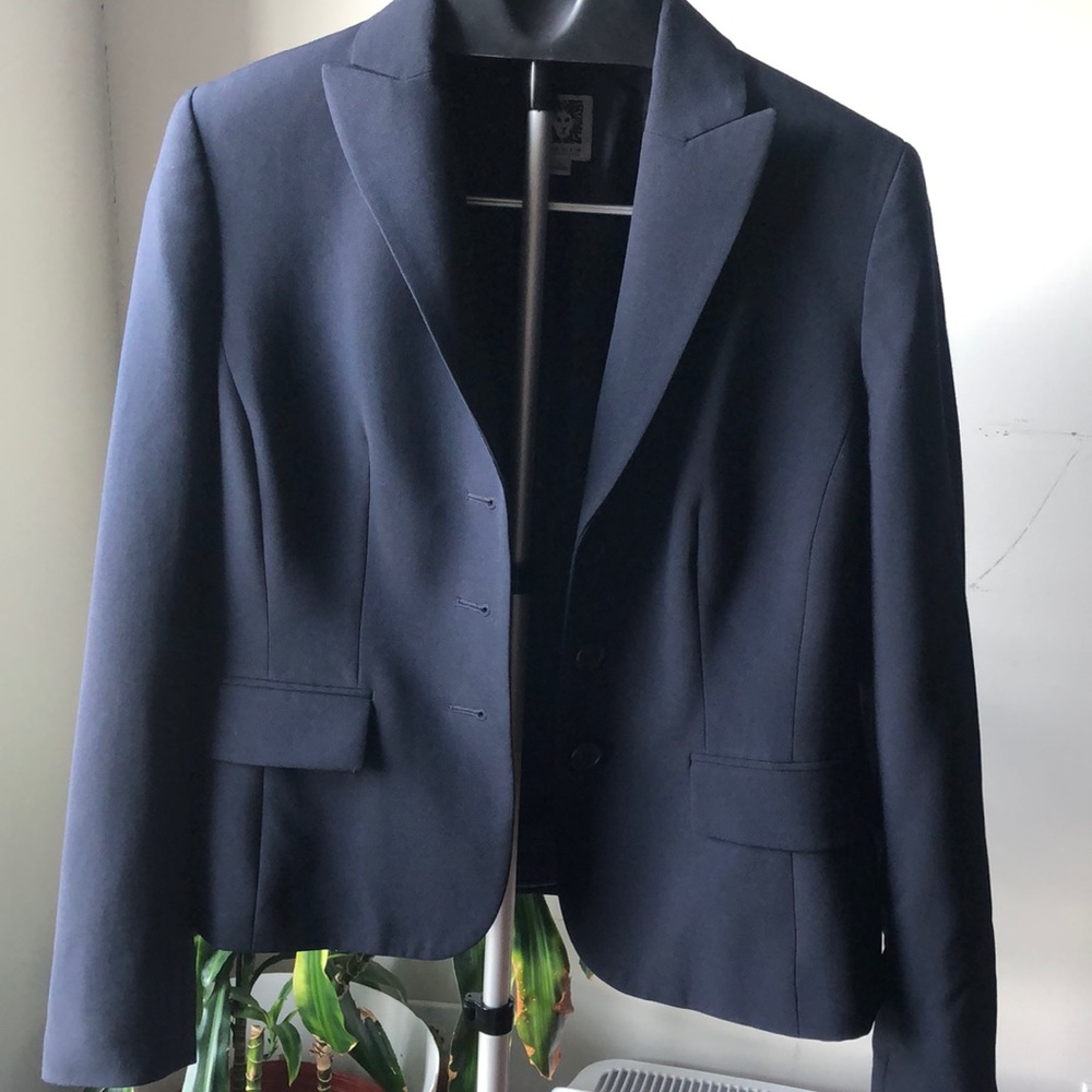 Anne Klein Suit Blazer - navy blue